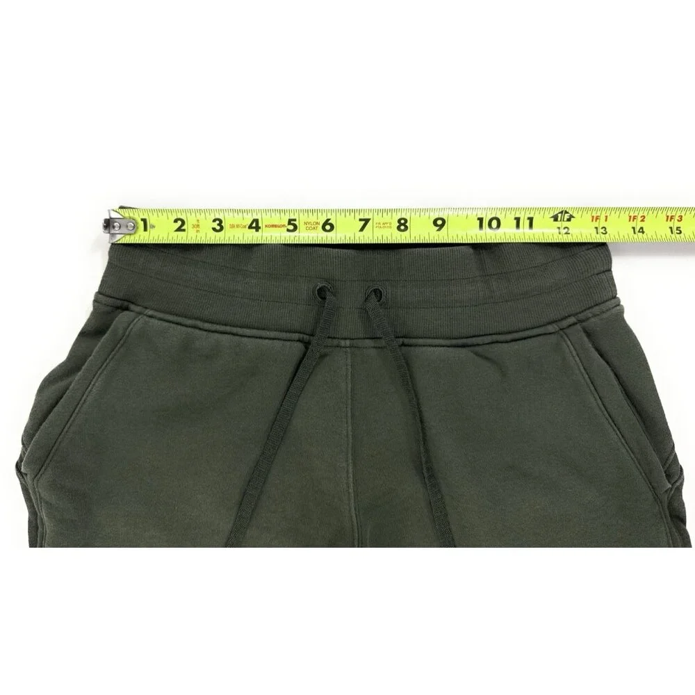 Lululemon Warm Down Jogger Sweat Pants Womens Sz 4 Athleisure Yoga Lounge Green - Picture 6 of 9